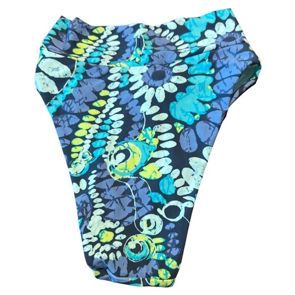 Aerie XS High Waisted High Cut Cheeky Bikini Bottom Floral Print NWT - Picture 2 of 4